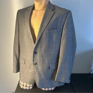 Chaps Men's Charcoal Grey Suit Jacket Size 46R